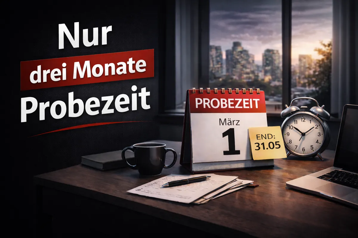 KI-generiertes Bild: Nur drei Monate Probezeit