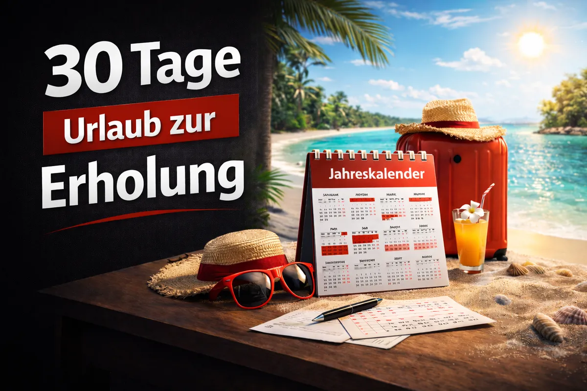KI-generiertes Bild: 30 Tage Urlaub zur Erholung