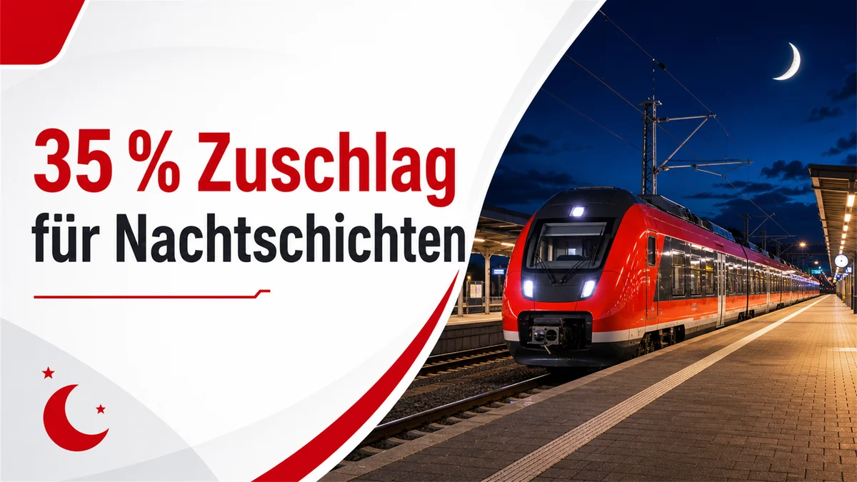 KI-generiertes Bild: 35 % Zuschlag für Nachtschichten