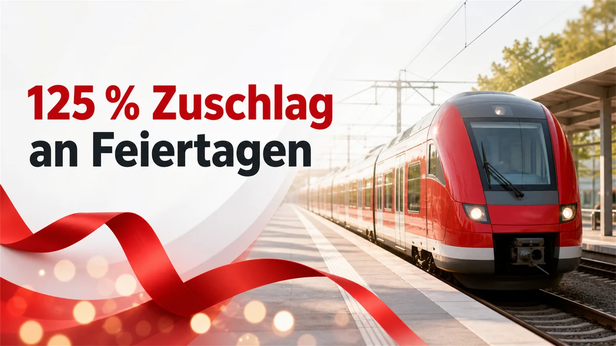 KI-generiertes Bild: 125 % Zuschlag an Feiertagen